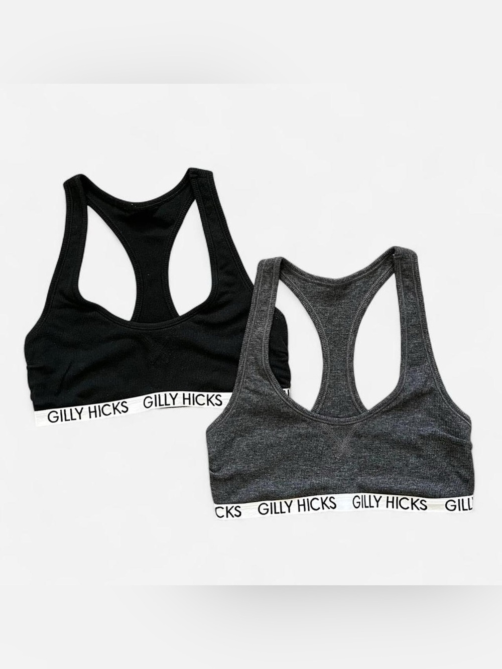 Gilly Hicks Black & Grey Sports Bra Bundle